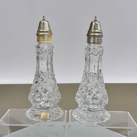 Other - Crystal Clear Czech Republic Essex Salt &‎ Pepper Shaker Set Approx 8" Tall